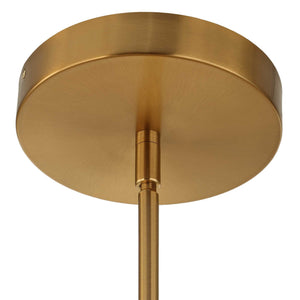 Wedge - 12 Light LED Brass Chandelier - White / Gold
