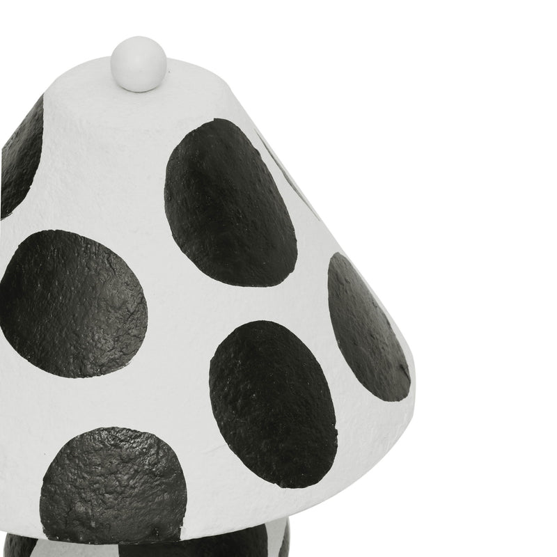 Lerici - Papier Mache Table Lamp - Black And White - R&R Furniture Gallery (Fountain Valley, CA)