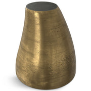 Cavan - Cast Aluminum Side Table - Antique Brass - R&R Furniture Gallery (Fountain Valley, CA)