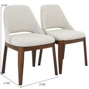 Weston - Dining Chair (Set of 2) - Beige - R&R Furniture Gallery (Fountain Valley, CA)