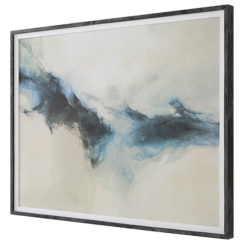 Beige abstract framed canvas art by Uttermost, featuring modern, textured design suitable for contemporary home decor.