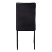 Dining Chair Side Upholstered, For Dining Room (Set of 2) - Black - R&R Furniture Gallery (Fountain Valley, CA)