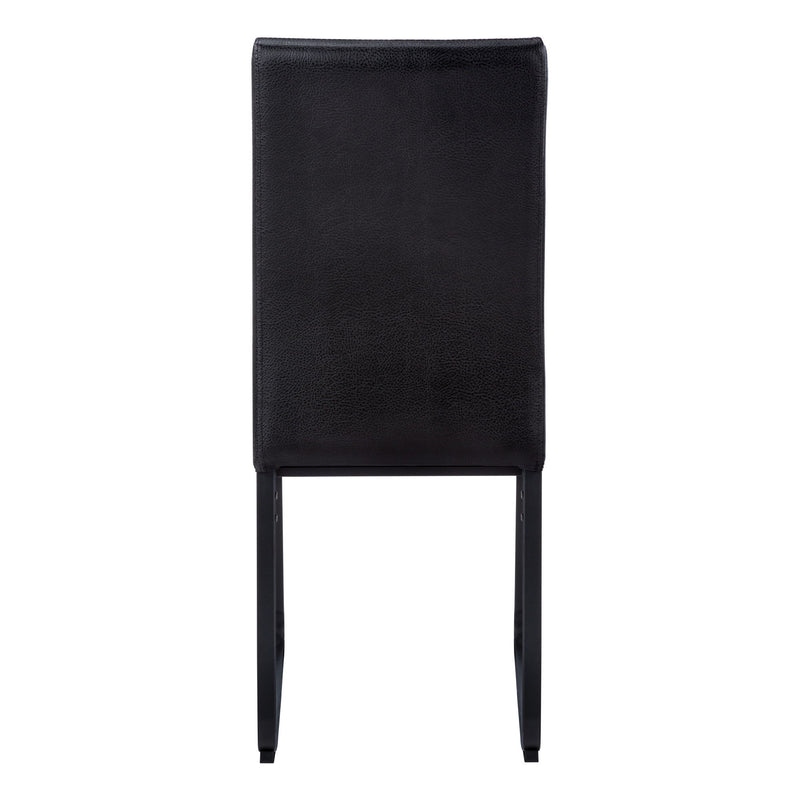 Dining Chair Side Upholstered, For Dining Room (Set of 2) - Black - R&R Furniture Gallery (Fountain Valley, CA)