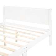 Platform Bed Frame Mattress Foundation Sleigh Bed With Headboard / Footboard / Wood Slat Suppor - R&R Furniture Gallery (Fountain Valley, CA)