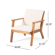 Outdoor Club Chair With Cushion - R&R Furniture Gallery (Fountain Valley, CA)