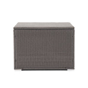 Noble House Santa Rosa storage table with a wooden finish, featuring a spacious top and storage compartments for organization.