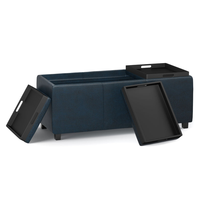 Avalon - Multi Functional Storage Ottoman - R&R Furniture Gallery (Fountain Valley, CA)