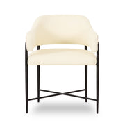 Sezanne - Vegan Leather 2-Tone Dining Chair - R&R Furniture Gallery (Fountain Valley, CA)