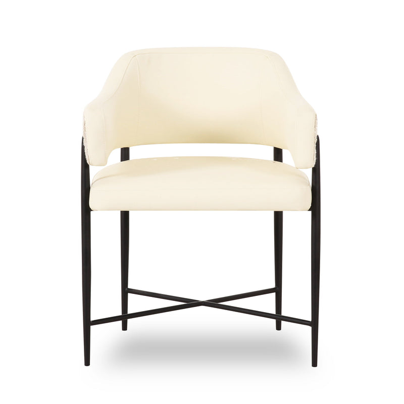 Sezanne - Vegan Leather 2-Tone Dining Chair - R&R Furniture Gallery (Fountain Valley, CA)