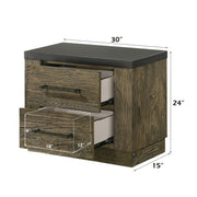 Lance - Nightstand - Tree Bark - R&R Furniture Gallery (Fountain Valley, CA)