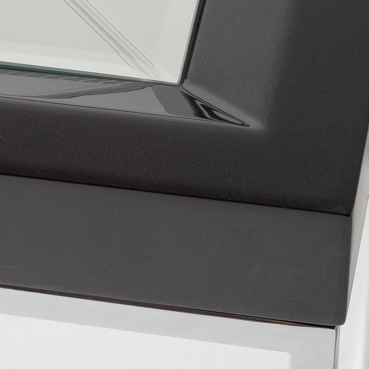 Carmela - End Table - Glossy Charcoal Sand - R&R Furniture Gallery (Fountain Valley, CA)