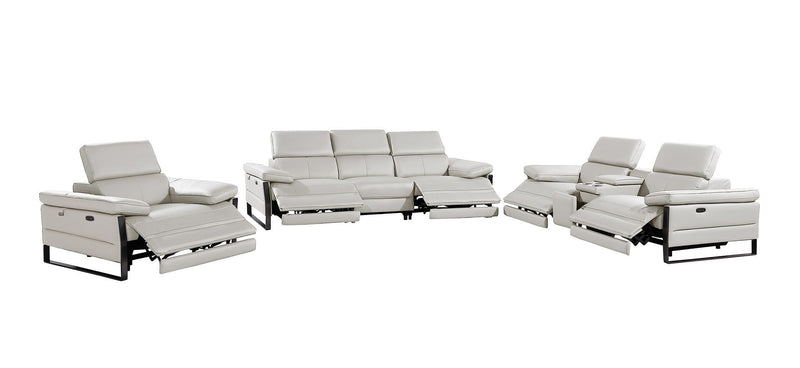 1246 - Modular Power Dual Reclining Sofa, Console Loveseat, And Chair Set With Power Headrests