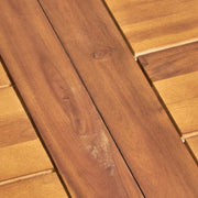 Della - Modern Industrial Dining Table With Acacia Wood Top - Teak - R&R Furniture Gallery (Fountain Valley, CA)
