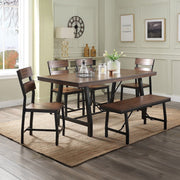 Mariatu - Bench - Oak & Black - R&R Furniture Gallery (Fountain Valley, CA)