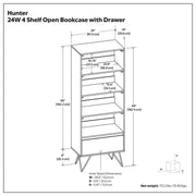 Hunter - Tall Bookcase - Natural - R&R Furniture Gallery (Fountain Valley, CA)