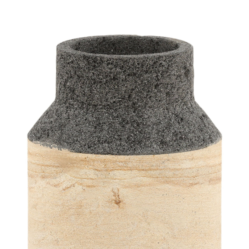 Domenico - Vase - Natural With Black