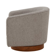 Miramar - Swivel Barrel Chair With Wooden Base - R&R Furniture Gallery (Fountain Valley, CA)