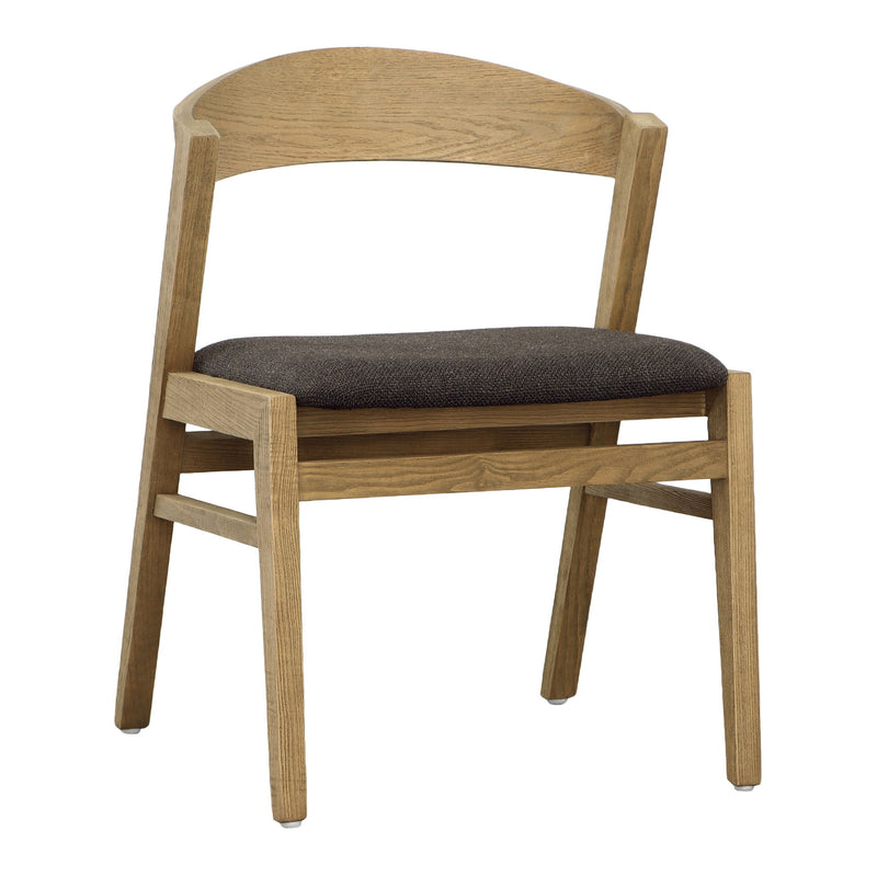 Ilaria - Dining Chair - Charcoal And Natural Brown