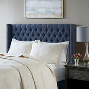 Transitional Upholstery Headboard With Tufted Buttons And Nailhead Trim - R&R Furniture Gallery (Fountain Valley, CA)