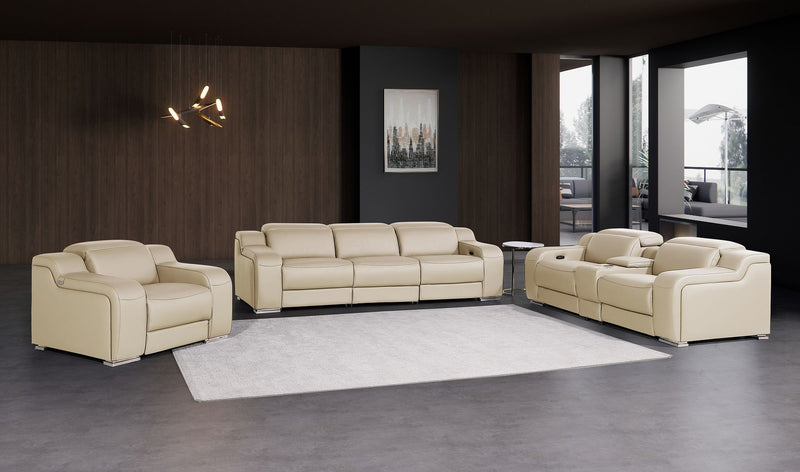 1116 - 7-Piece Modular Power Reclining Sofa, Loveseat & Chair Set In With 5 Power Recliners & Power Headrests - R&R Furniture Gallery (Fountain Valley, CA)