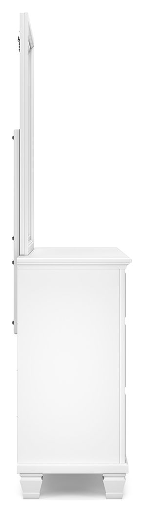Fortman - Dresser And Mirror - White - R&R Furniture Gallery (Fountain Valley, CA)