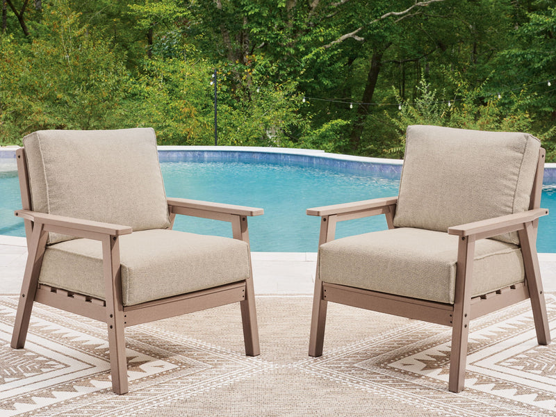 Grover Beach - Lounge Chair With Cushion (Set of 2) - Driftwood - R&R Furniture Gallery (Fountain Valley, CA)