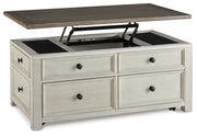 Bolanburg - Lift Top Cocktail Table - White / Brown / Beige - R&R Furniture Gallery (Fountain Valley, CA)