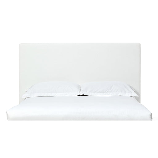 Modus King-size upholstered pearl headboard, soft fabric with tufted design, ideal for a luxurious bedroom look.