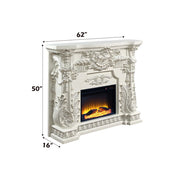 Adara - Fireplace - Antique White - R&R Furniture Gallery (Fountain Valley, CA)