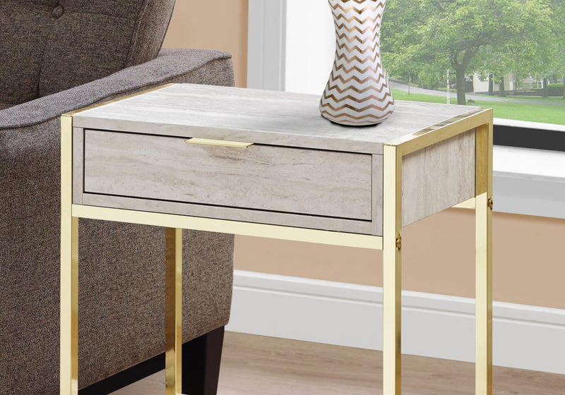 Accent Side Table, Storage Drawer, Spacious Tabletop - R&R Furniture Gallery (Fountain Valley, CA)
