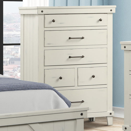 6 Drawer Chest - White - R&R Furniture Gallery (Fountain Valley, CA)