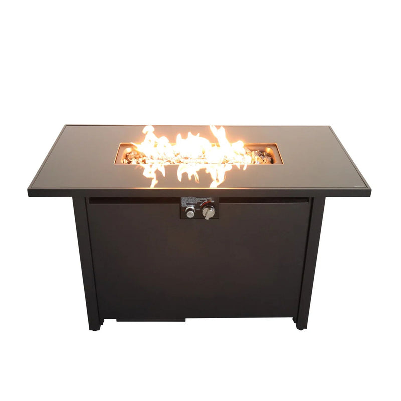 Rectangular Fire Pit With Frame Elegant Design - R&R Furniture Gallery (Fountain Valley, CA)