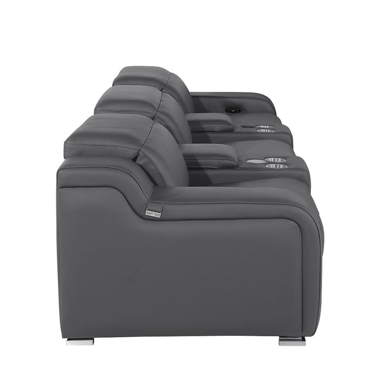 1116 - 5-Piece Modular Power Reclining Sofa In With 3 Power Recliners & Power Headrests