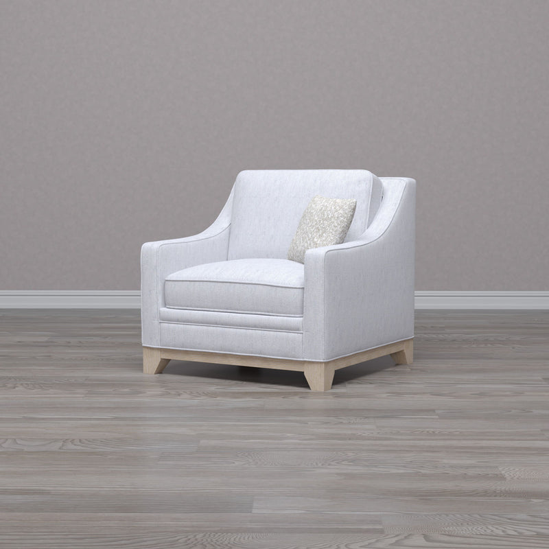 Lounge Chair With Casual Accent - Gray - R&R Furniture Gallery (Fountain Valley, CA)