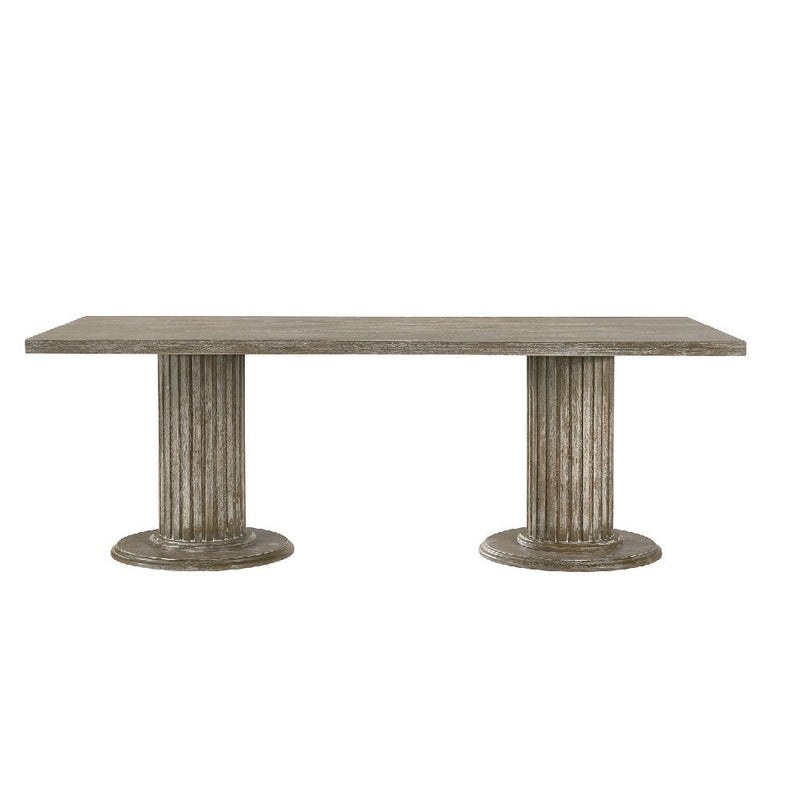 Gabrian - 31" Dining Table - Reclaimed Gray - R&R Furniture Gallery (Fountain Valley, CA)