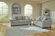 Willarae - 2 Pc. - Sofa, Loveseat - Taupe - R&R Furniture Gallery (Fountain Valley, CA)