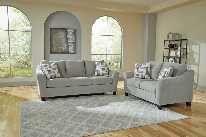 Willarae - 2 Pc. - Sofa, Loveseat - Taupe - R&R Furniture Gallery (Fountain Valley, CA)