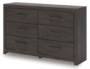 Prendonea - Six Drawer Dresser - Charcoal - R&R Furniture Gallery (Fountain Valley, CA)