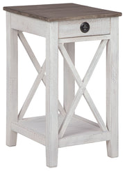 Adalane - Accent Table - White / Gray - R&R Furniture Gallery (Fountain Valley, CA)