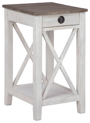 Adalane - Accent Table - White / Gray - R&R Furniture Gallery (Fountain Valley, CA)
