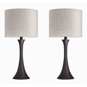 Pair of Lumi Source Lenuxe contemporary modern table lamps with sleek design, perfect for modern home decor.