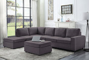 Cassia - 7 Seat Reversible Modular Sectional Sofa With Ottoman - R&R Furniture Gallery (Fountain Valley, CA)