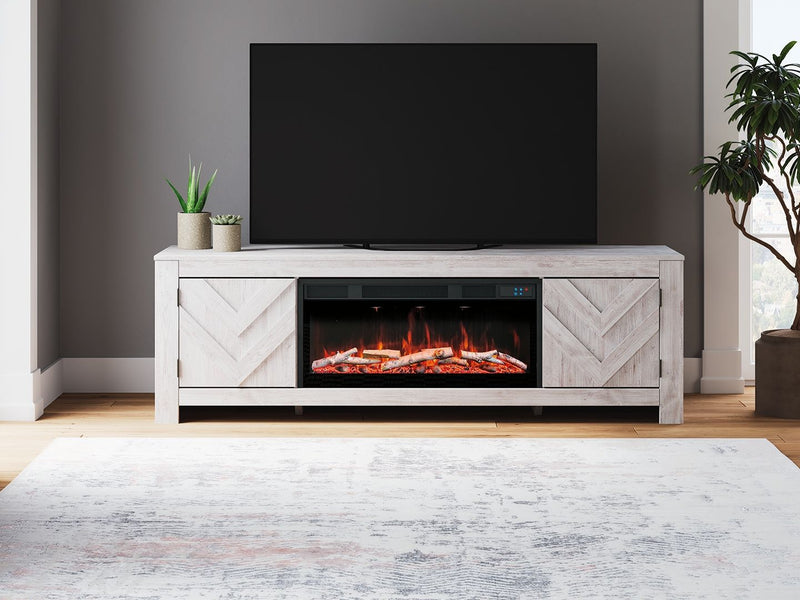 Cayboni - LG TV Stand With Fireplace Option - R&R Furniture Gallery (Fountain Valley, CA)