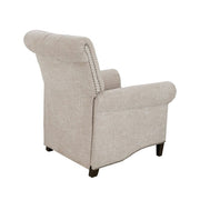 Aidan - Push Back Recliner Chair With Tufted Back And Nailhead Trim - Cream - R&R Furniture Gallery (Fountain Valley, CA)