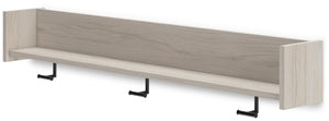 Socalle - Wall Mounted Coat Rack w/Shelf - Light Natural - R&R Furniture Gallery (Fountain Valley, CA)