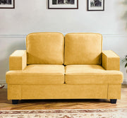 Modern Loveseat, Comfortable 2 Seater Couch With Deep Seating, Loose Back Cushions, Wide Arms - R&R Furniture Gallery (Fountain Valley, CA)