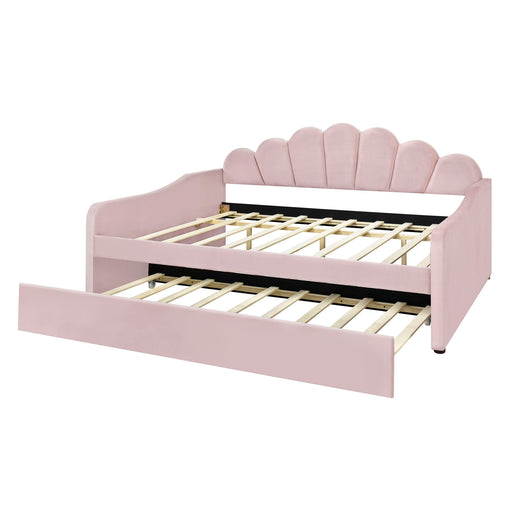 Upholstery Daybed Frame With Shell Shaped Backrest - R&R Furniture Gallery (Fountain Valley, CA)