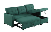 Upholstered Pull Out Sectional Sofa With Chaise - R&R Furniture Gallery (Fountain Valley, CA)