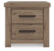Oliandon - Two Drawer Night Stand - Light Brown - R&R Furniture Gallery (Fountain Valley, CA)