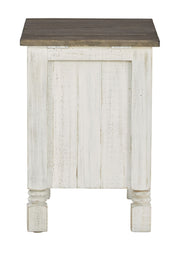 Havalance - Chair Side End Table - White / Gray - R&R Furniture Gallery (Fountain Valley, CA)